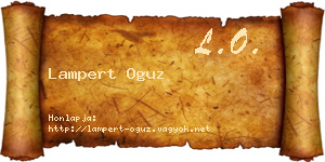 Lampert Oguz névjegykártya